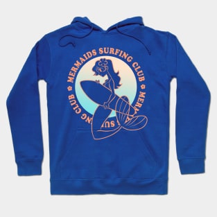 surfing mermaid 03 Hoodie